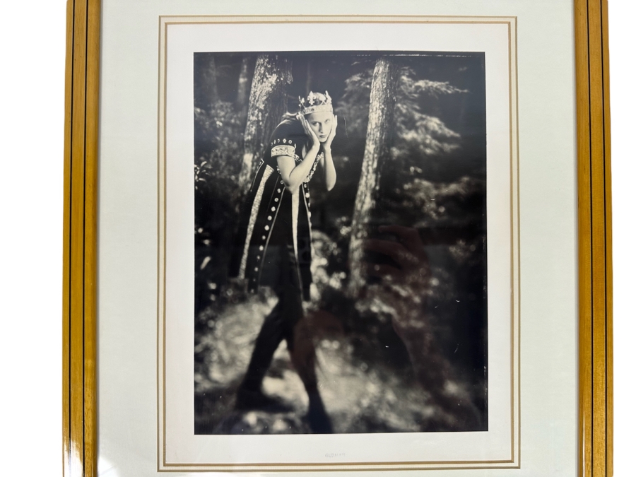 Original Les Guzman Photograph Of Actress 8.5 X 11 Framed 15.5 X 18