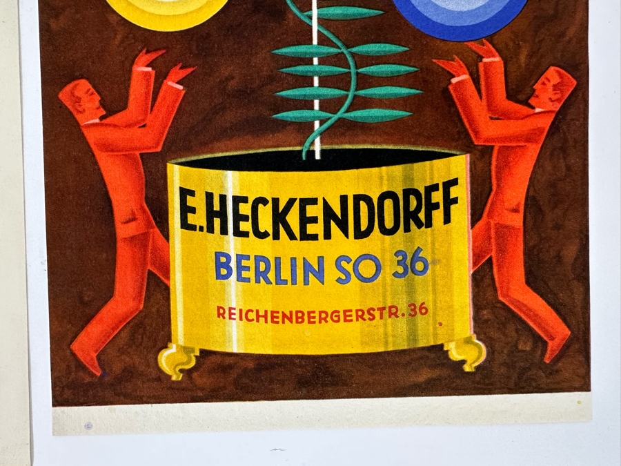 Set Of Three Berger & Wirth Printer Ink Advertising Prints Showing Vivid Inks Colors German Ideal To Frame And Display In An Advertising / Marketing Company 8 X 12 [Photo 11]