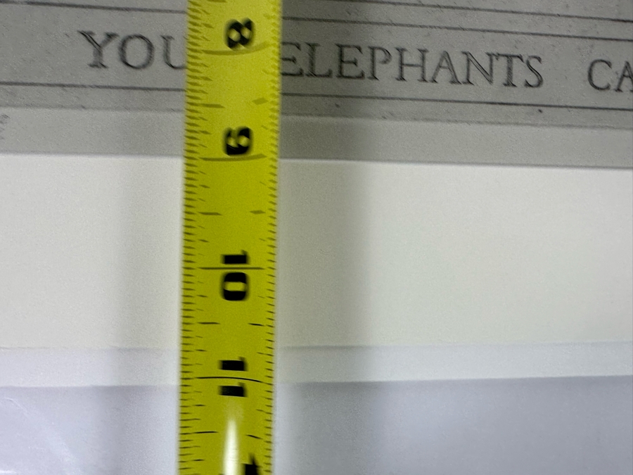 Hand Signed Elizabeth Andrews Etching 'Always Keep Your Elephants Calm' Limited Edition 53 Of 100 III 10 X 9 [Photo 11]