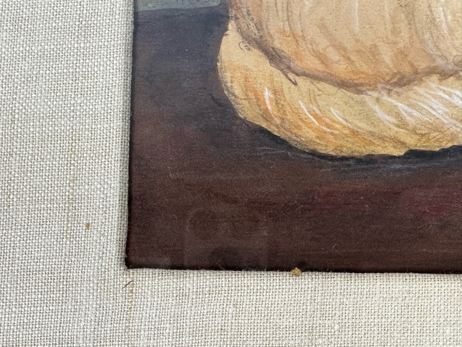 Original Painting After Fernando Botero Fat Cat 8.5 X 8 Framed 17.5 X 16.5 [Photo 6]