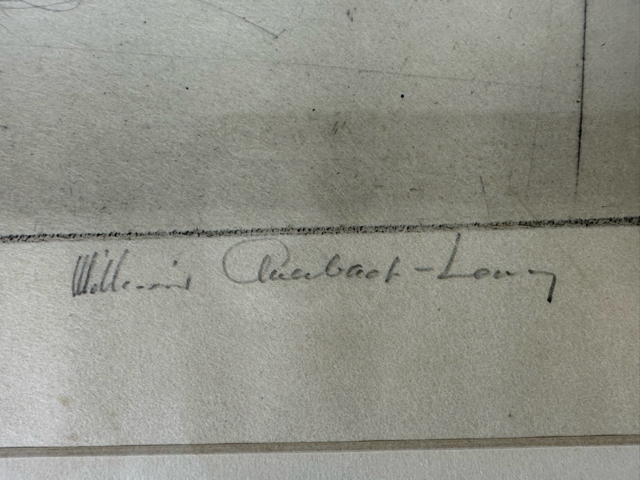 William Auerbach-Levy (1889-1964, Belarus / United States) Hand Signed Etching On Paper, Man With Hat 11 X 13 Framed 17 X 19.5 [Photo 9]