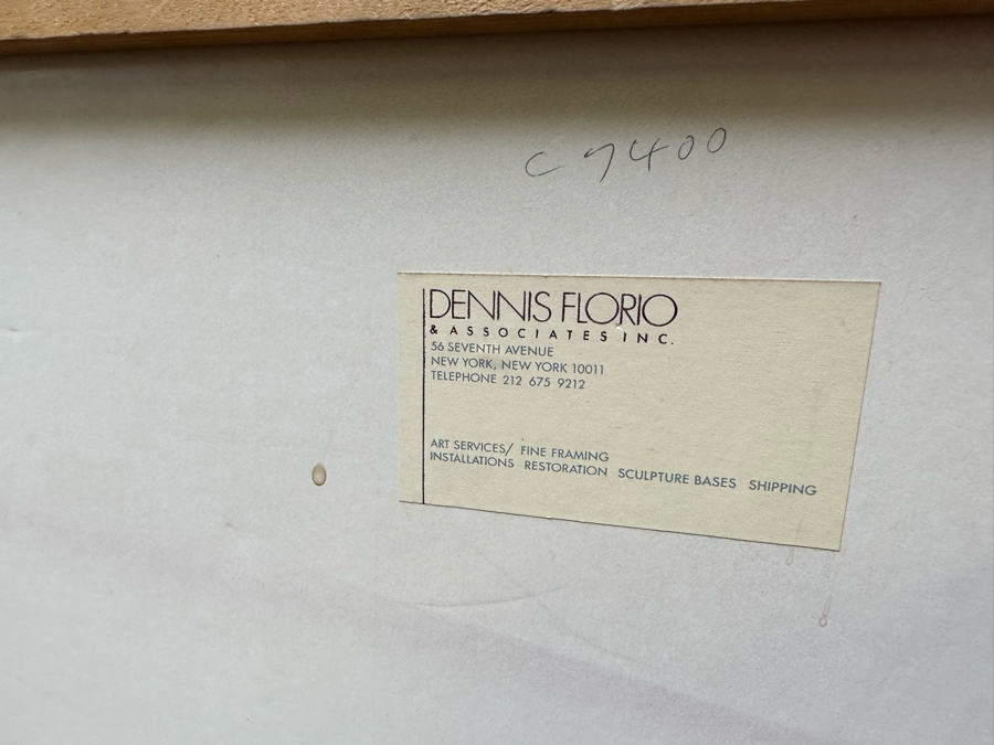 Victor Pasmore (1908-1998, British) Composite Image: Orange And Indigo 1984 Screenprint In Colors On Arches Paper Signed With Initials, Dated And Numbered 47 Of 70 Published By Marlborough Fine Art, London England 17 X 21 Framed 34 X 28 [Photo 20]