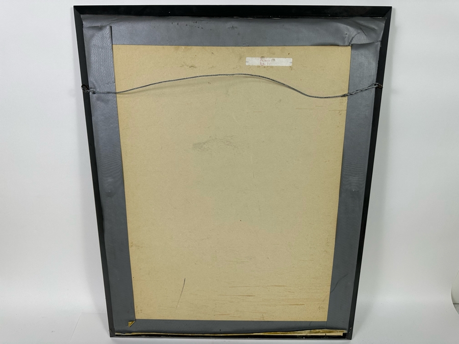 Pablo Picasso (1881-1973, Spanish) Original Hand Signed Lithograph School Of Paris Exhibition 'Hommage Au Poete Antonio Machado Paris 1955' 'Imp. Moderne Du Lion, Paris' Pencil Signed Picasso Lower Right 19.5 X 26 Framed 23 X 29 [Photo 13]