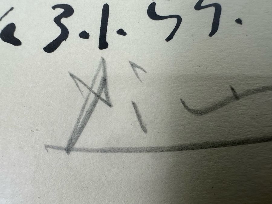 Pablo Picasso (1881-1973, Spanish) Original Hand Signed Lithograph School Of Paris Exhibition 'Hommage Au Poete Antonio Machado Paris 1955' 'Imp. Moderne Du Lion, Paris' Pencil Signed Picasso Lower Right 19.5 X 26 Framed 23 X 29 [Photo 11]