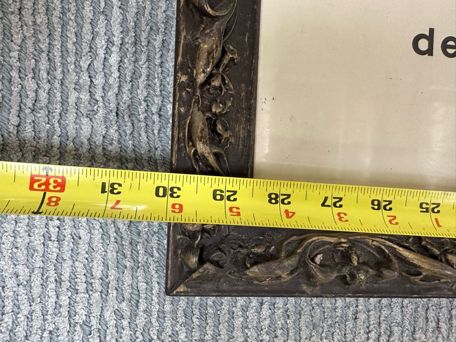 Willem De Kooning (1904-1997, Dutch/American) Hand Signed Original 1963 Paris Art Exhibition Poster Titled 31 Peintres Americains (31 American Painters) Charles Sorlier Lithograph Pencil Signed 'de Kooning' - Fernand Mourlot 26 X 36 Framed 30 X 39 [Photo 13]