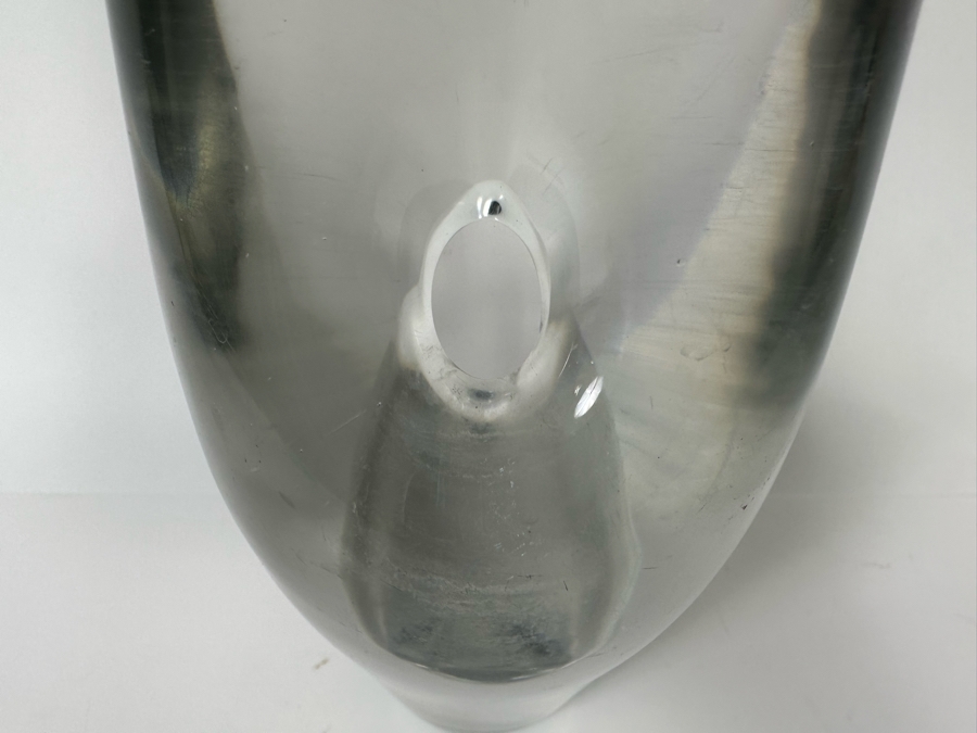 Signed Timo Sarpaneva 1955 Orkidea Orchid Art Glass Vase For Iittala Finland 10.5H Retails $1,600 [Photo 4]