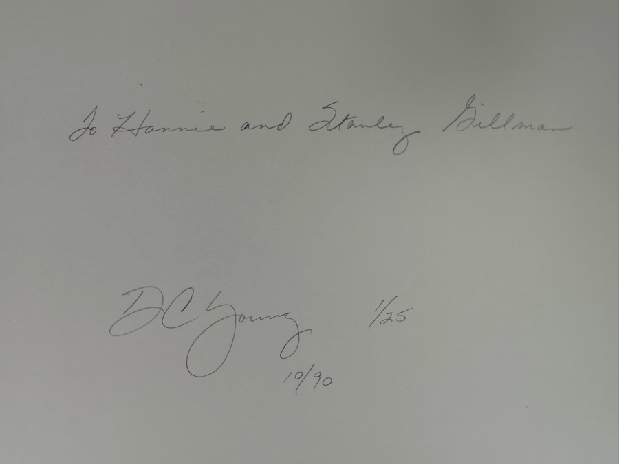 DC Young Limited Edition Photograph 1 Of 25 1990 Signed On Back 14 X 11 [Photo 10]