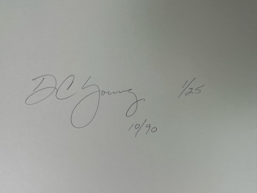 DC Young Limited Edition Photograph 1 Of 25 1990 Signed On Back 14 X 11 [Photo 11]