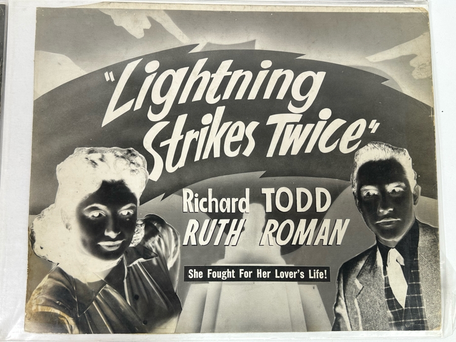 Collection Of Four Silver Nitrate Title Movie Lobby Card Negatives 14 X 11 [Photo 5]