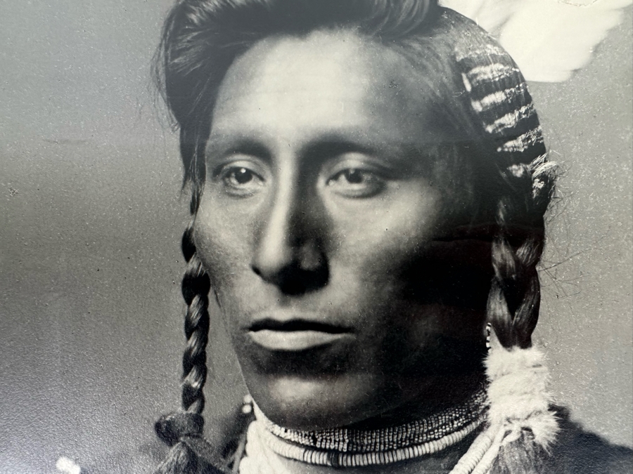 Frank Jay Haynes (1853-1921) Photograph Of 'Me Catchem' Crow 1883 F. Jay 11.5 X 16 Framed 24.5 X 29.5 [Photo 6]