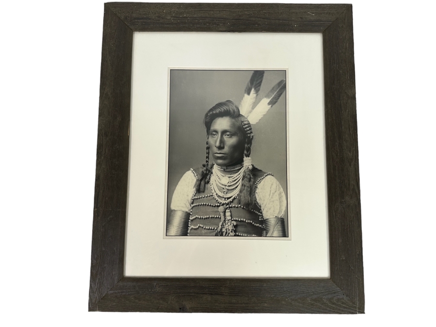 Frank Jay Haynes (1853-1921) Photograph Of 'Me Catchem' Crow 1883 F. Jay 11.5 X 16 Framed 24.5 X 29.5 [Photo 2]