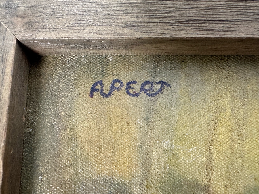 Original Painting On Canvas Of Ballet Girls Signed Apert 26 X 20 [Photo 9]