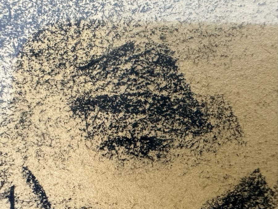 Abstract Nude Drawing On Paper 14 X 23 Framed 24.5 X 32.5 [Photo 9]