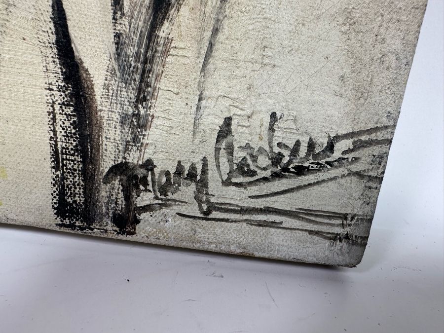 Mary Goldman Ascher (1900-1988, British/American) Original Abstract Painting On Canvas 22 X 26 [Photo 9]