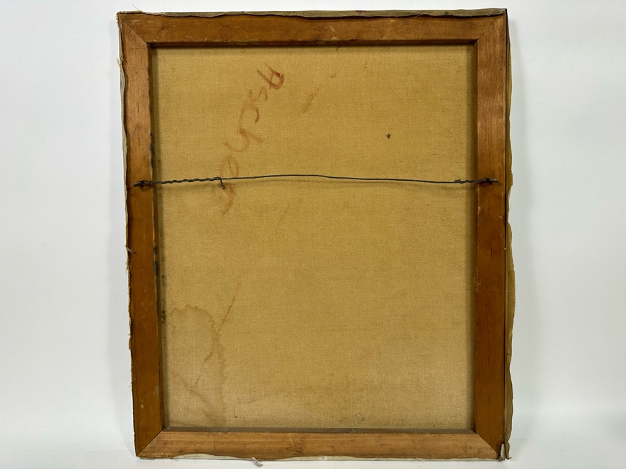 Mary Goldman Ascher (1900-1988, British/American) Original Abstract Painting On Canvas 22 X 26 [Photo 10]