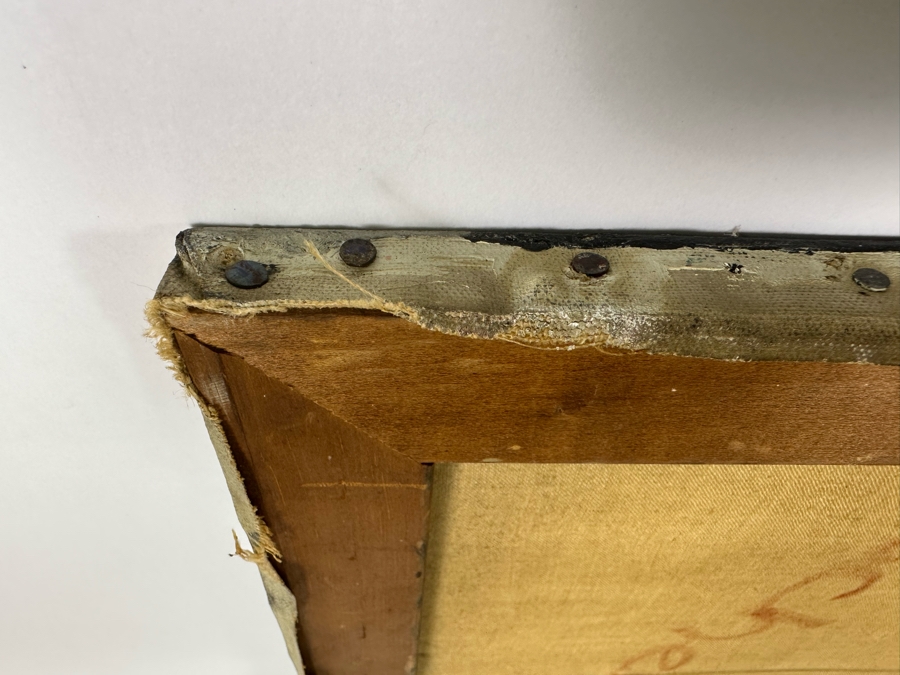 Mary Goldman Ascher (1900-1988, British/American) Original Abstract Painting On Canvas 22 X 26 [Photo 14]