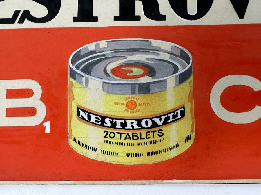 Original Advertising Illustration Drawing For Marketing Nestrovit Multivitamin Tablets 10 X 14.5 [Photo 7]