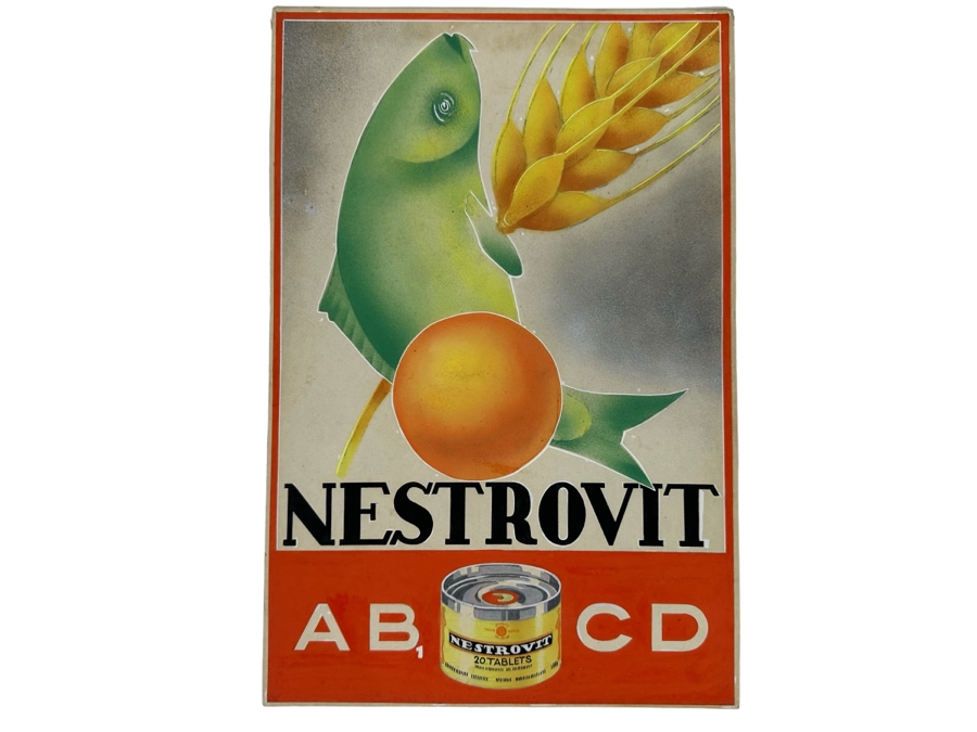 Original Advertising Illustration Drawing For Marketing Nestrovit Multivitamin Tablets 10 X 14.5 [Photo 1]