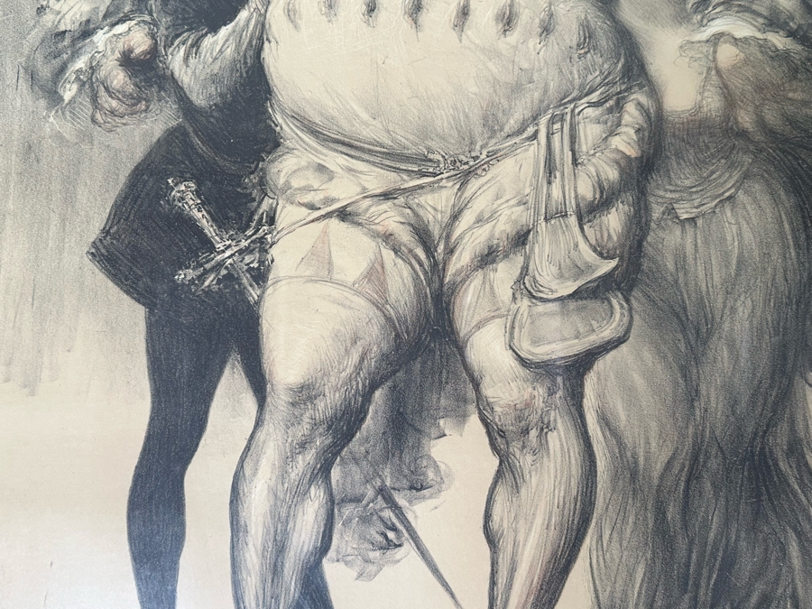 Vintage Original French Opera Poster For Panurge By Jules Massenet Artwork By Charles Leandre - J. Minot Paris 25 X 36 Framed 29 X 40 [Photo 7]