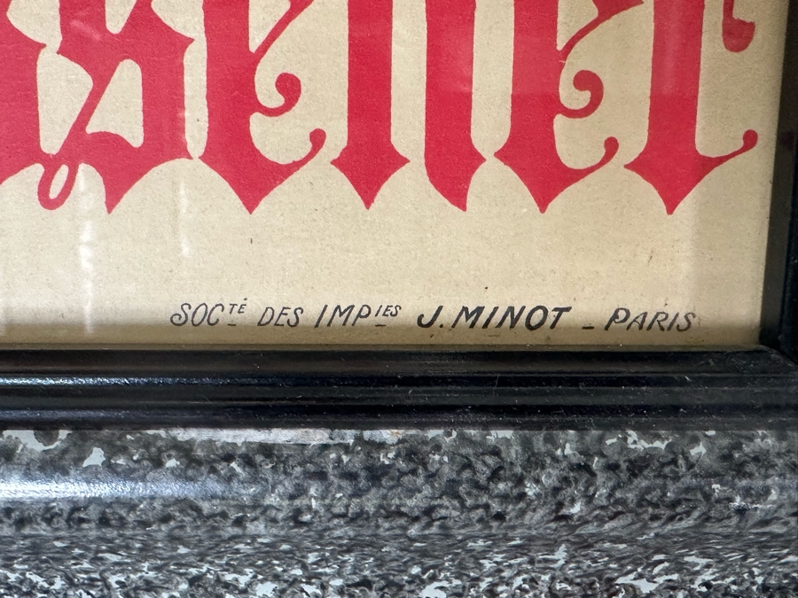 Vintage Original French Opera Poster For Panurge By Jules Massenet Artwork By Charles Leandre - J. Minot Paris 25 X 36 Framed 29 X 40 [Photo 13]