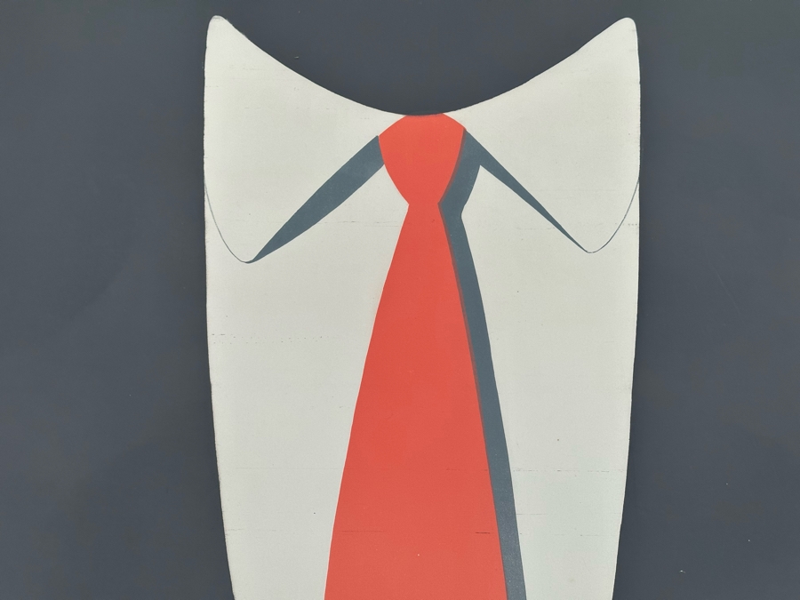 Large Original Vintage Jean Rouille The Tie French Poster 45 X 60 Framed 51 X 67 [Photo 6]