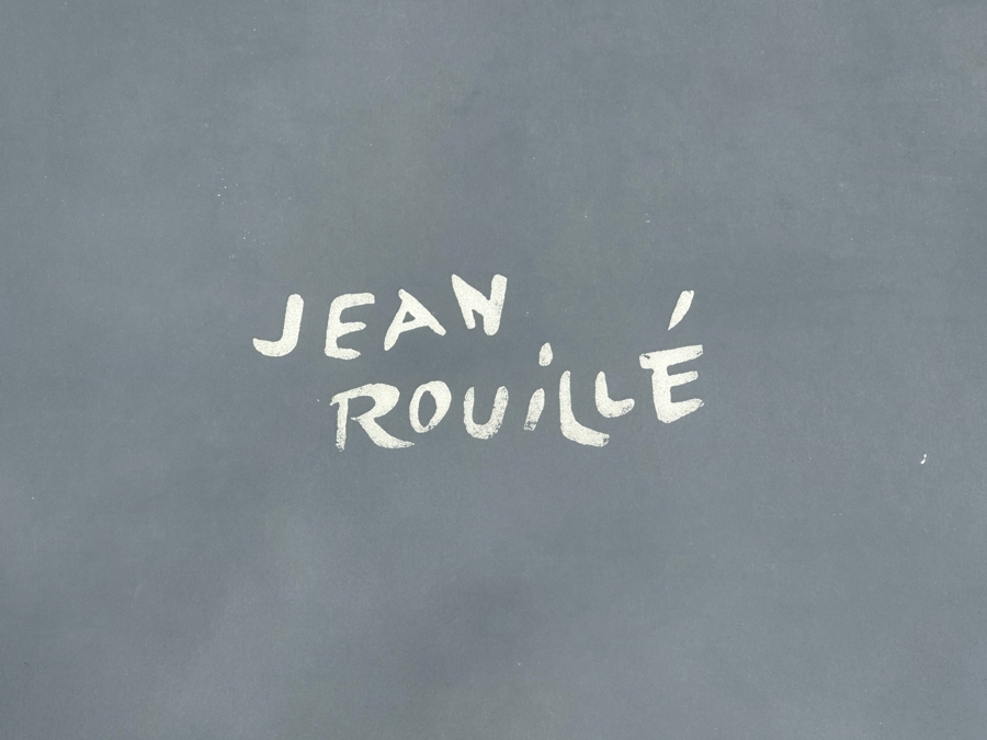 Large Original Vintage Jean Rouille The Tie French Poster 45 X 60 Framed 51 X 67 [Photo 3]