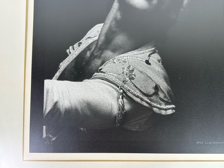 Max Waldman (1919-1981) Original Hand Signed Limited Portrait Gelatin Silver Print Photograph Of Ivan Nagy (Hungarian Ballet Dancer) Numbered 5 Of 25 And Hand Signed By Max Waldman 16 X 20 Framed 24 X 28 [Photo 5]
