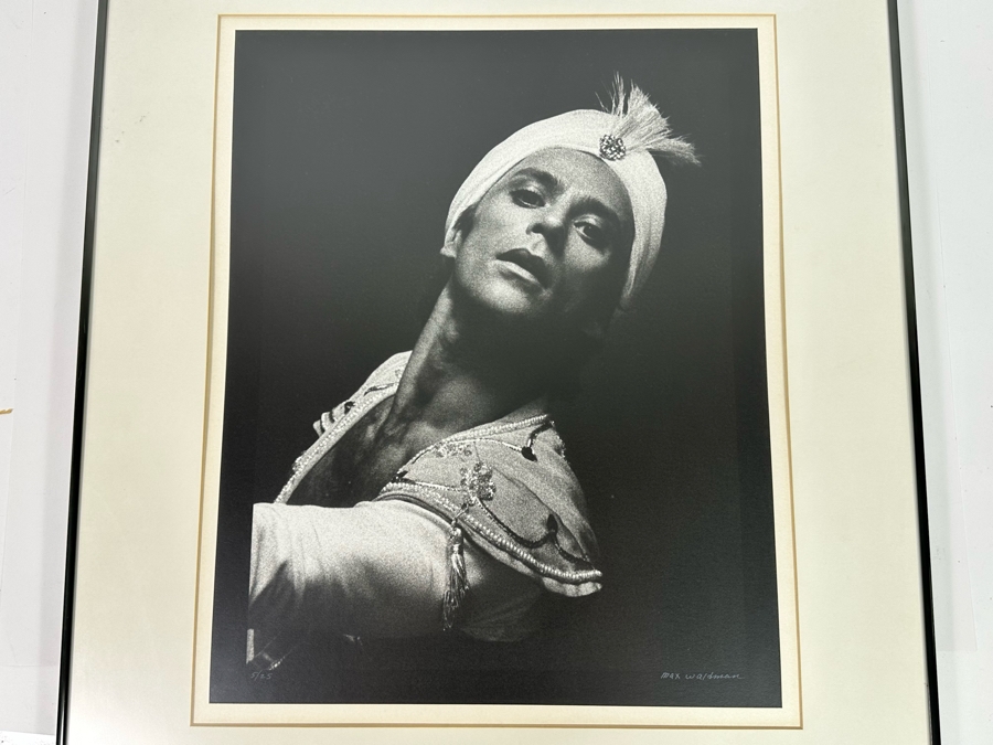 Max Waldman (1919-1981) Original Hand Signed Limited Portrait Gelatin Silver Print Photograph Of Ivan Nagy (Hungarian Ballet Dancer) Numbered 5 Of 25 And Hand Signed By Max Waldman 16 X 20 Framed 24 X 28 [Photo 3]
