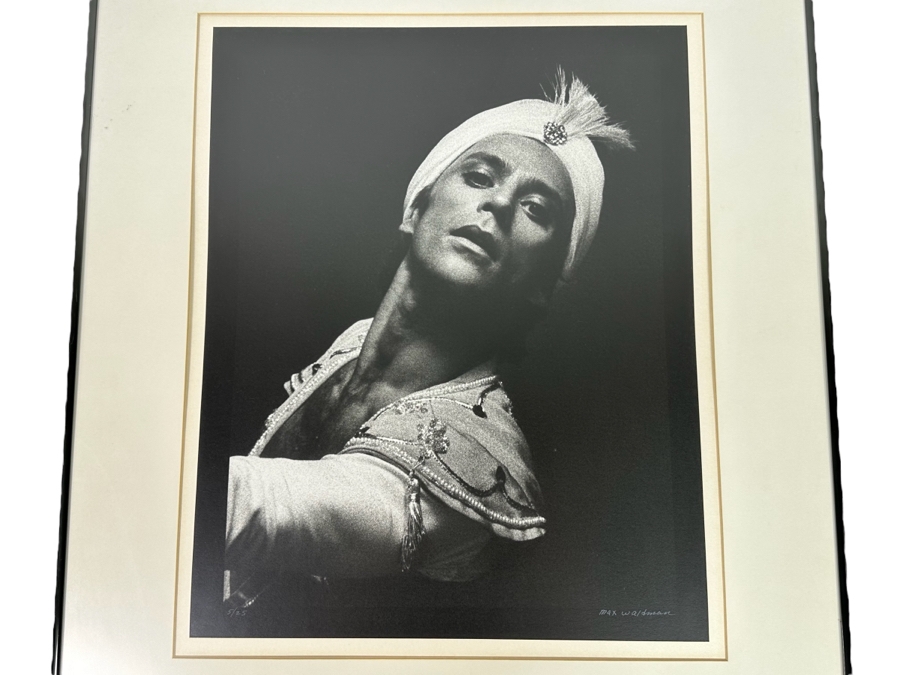 Max Waldman (1919-1981) Original Hand Signed Limited Portrait Gelatin Silver Print Photograph Of Ivan Nagy (Hungarian Ballet Dancer) Numbered 5 Of 25 And Hand Signed By Max Waldman 16 X 20 Framed 24 X 28 [Photo 1]
