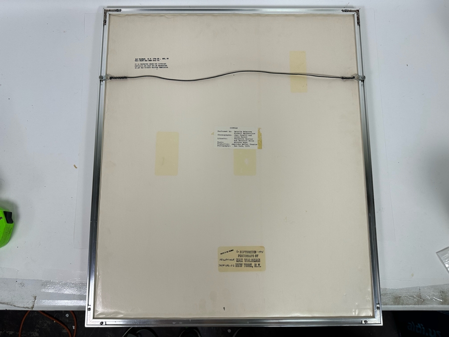 Max Waldman (1919-1981) Original Hand Signed Limited Portrait Gelatin Silver Print Photograph Of Giselle Performed By Natalia Makarova & Mikhail Baryshnikov American Ballet Theatre 1974 3 Of 25 Hand Signed By Max Waldman 16 X 20 Framed 24 X 28 [Photo 14]