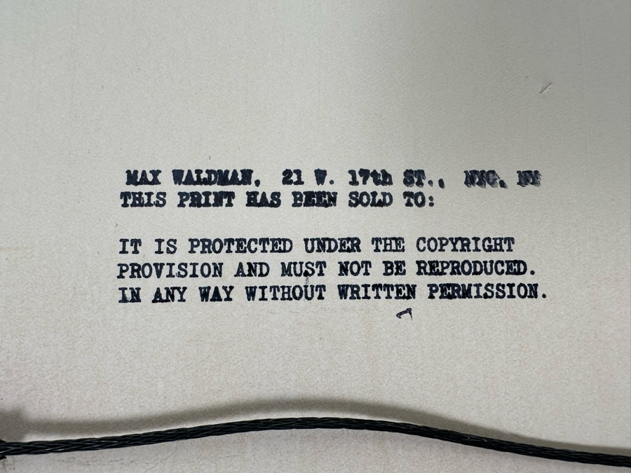 Max Waldman (1919-1981) Original Hand Signed Limited Portrait Gelatin Silver Print Photograph Of Giselle Performed By Natalia Makarova & Mikhail Baryshnikov American Ballet Theatre 1974 3 Of 25 Hand Signed By Max Waldman 16 X 20 Framed 24 X 28 [Photo 15]