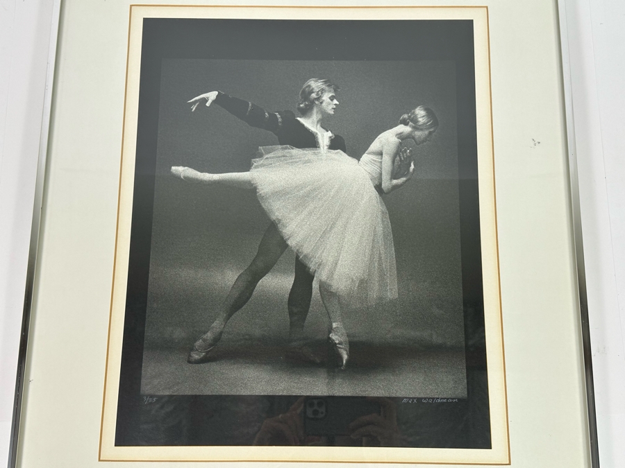 Max Waldman (1919-1981) Original Hand Signed Limited Portrait Gelatin Silver Print Photograph Of Giselle Performed By Natalia Makarova & Mikhail Baryshnikov American Ballet Theatre 1974 3 Of 25 Hand Signed By Max Waldman 16 X 20 Framed 24 X 28 [Photo 4]