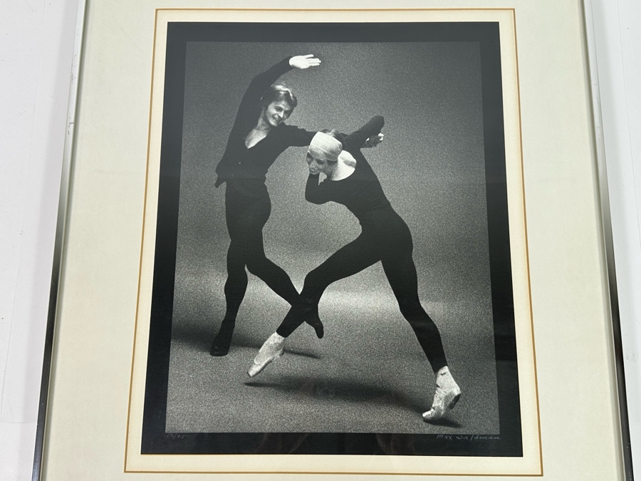 Max Waldman (1919-1981) Original Hand Signed Limited Portrait Gelatin Silver Print Photograph At Rehearsal Of Natalia Makarova & Mikhail Baryshnikov 1974 Numbered 12 Of 25 And Hand Signed By Max Waldman 16 X 20 Framed 24 X 28 [Photo 1]