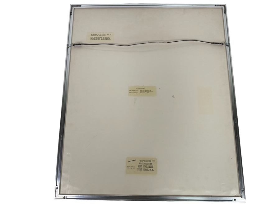 Max Waldman (1919-1981) Original Hand Signed Limited Portrait Gelatin Silver Print Photograph At Rehearsal Of Natalia Makarova & Mikhail Baryshnikov 1974 Numbered 12 Of 25 And Hand Signed By Max Waldman 16 X 20 Framed 24 X 28 [Photo 20]