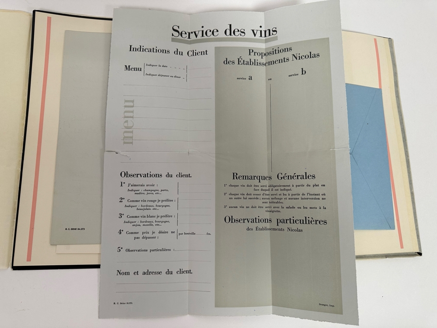 Paul Iribe (1883-1935, French) Set Of Three Triptychs From 1931 Titled 'Rose Et Noir' Pink And Black 9.5 X 12 Beautifully Framed 38 X 18 - See Details [Photo 34]