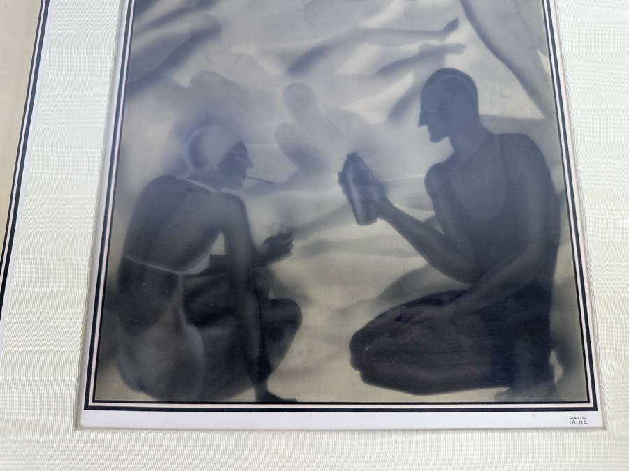 Paul Iribe (1883-1935, French) Set Of Three Triptychs From 1931 Titled 'Rose Et Noir' Pink And Black 9.5 X 12 Beautifully Framed 38 X 18 - See Details [Photo 23]