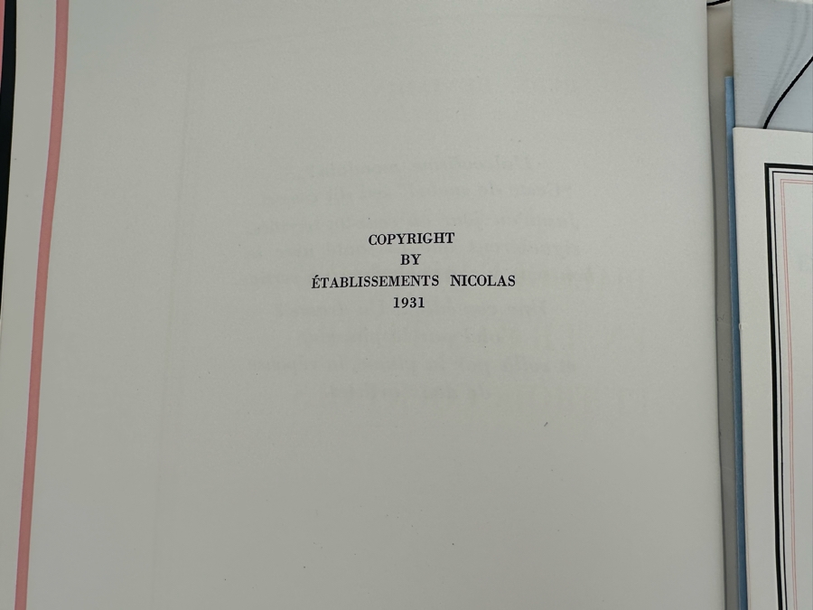 Paul Iribe (1883-1935, French) Set Of Three Triptychs From 1931 Titled 'Rose Et Noir' Pink And Black 9.5 X 12 Beautifully Framed 38 X 18 - See Details [Photo 26]