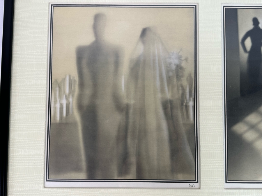 Paul Iribe (1883-1935, French) Set Of Three Triptychs From 1931 Titled 'Rose Et Noir' Pink And Black 9.5 X 12 Beautifully Framed 38 X 18 - See Details [Photo 12]