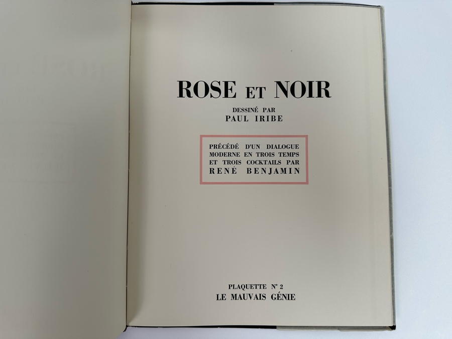 Paul Iribe (1883-1935, French) Set Of Three Triptychs From 1931 Titled 'Rose Et Noir' Pink And Black 9.5 X 12 Beautifully Framed 38 X 18 - See Details [Photo 25]