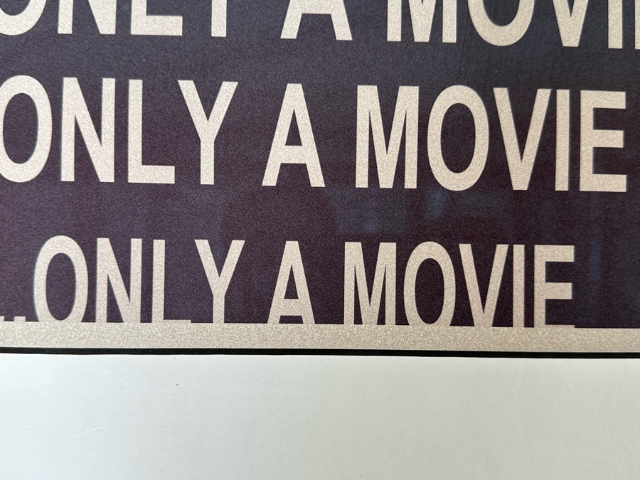 Framed Poster To Avoid Fainting Keep Repeating It's Only A Movie .. Only A Movie 25 X 29.5 Framed 36 X 40.5 [Photo 5]