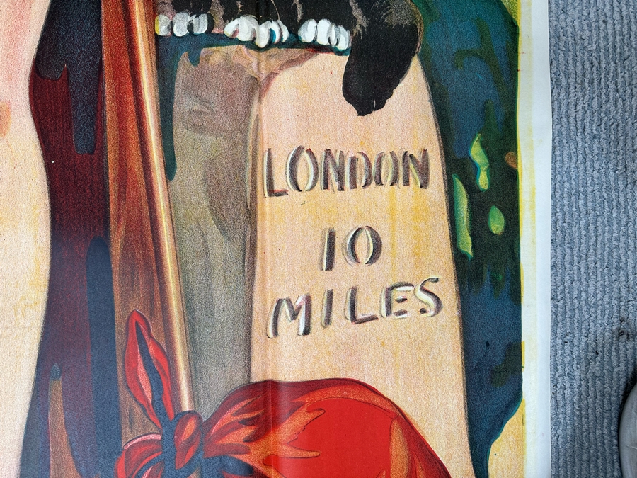 Vintage Dick Whittington 10 Miles From London Pantomime Poster 40 X 60 [Photo 6]