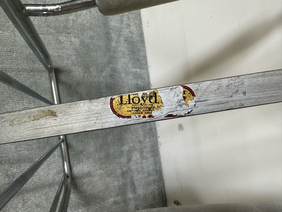 Vintage Art Deco Armchair 25W X 38D X 33H With Matching Ottoman 20W X 16D X 15H In Style Of Donald Deskey / Kem Weber For Lloyd [Photo 14]