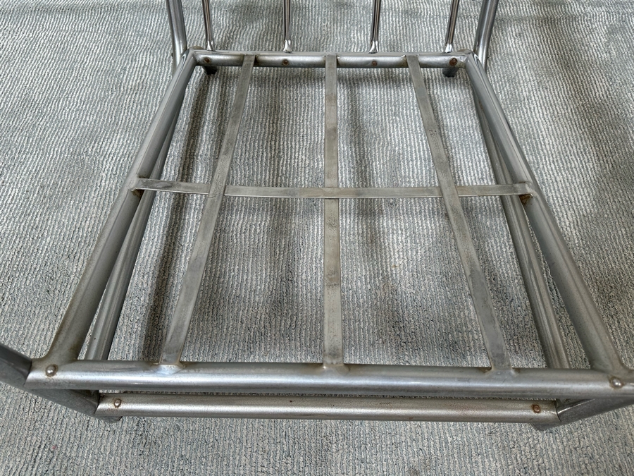 Vintage Art Deco Armchair 25W X 38D X 33H With Matching Ottoman 20W X 16D X 15H In Style Of Donald Deskey / Kem Weber For Lloyd [Photo 13]