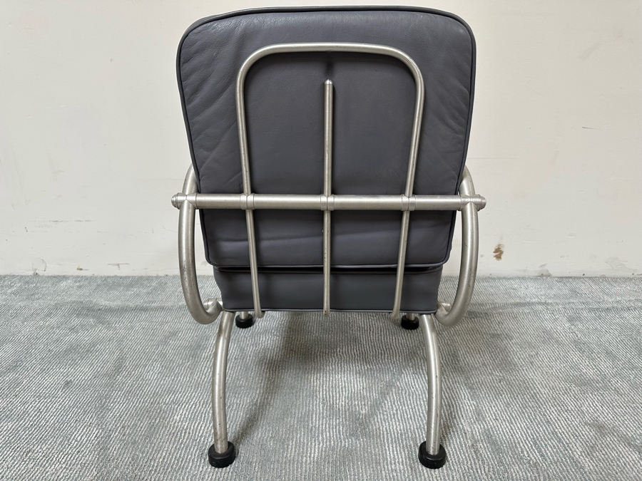 Vintage Art Deco Warren McArthur Aluminum Armchairs With Hockey Puck Feet For Arizona Biltmore Hotel [Photo 6]