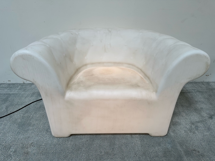 Serralunga Light Up Seat For Design Within Reach Plastic Lighted Armchair Lounge Chair Outdoor Patio Furniture 46W X 30D X 26H [Photo 3]