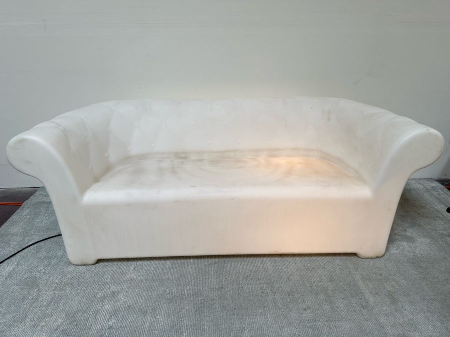 Serralunga Light Up Sofa For Design Within Reach Plastic Lighted Sofa Outdoor Patio Furniture 74W X 30D X 26H [Photo 4]