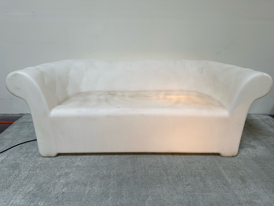 Serralunga Light Up Sofa For Design Within Reach Plastic Lighted Sofa Outdoor Patio Furniture 74W X 30D X 26H [Photo 3]
