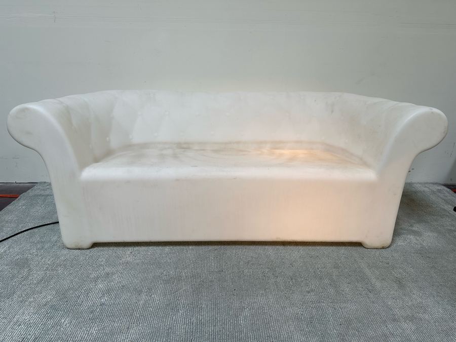 Serralunga Light Up Sofa For Design Within Reach Plastic Lighted Sofa Outdoor Patio Furniture 74W X 30D X 26H [Photo 2]