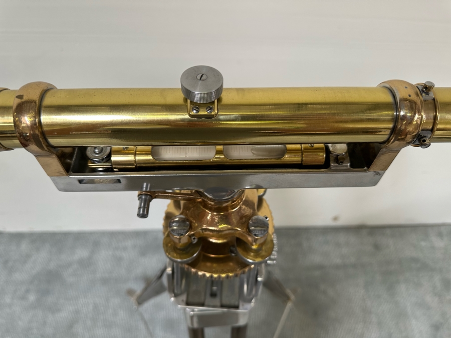 Vintage Brass Surveyor With Tripod Stand 24W X 58H [Photo 8]