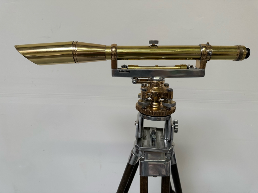 Vintage Brass Surveyor With Tripod Stand 24W X 58H [Photo 4]